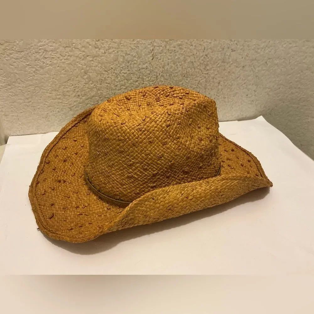 Justin Straw Cowboy Hat Sz size S/M